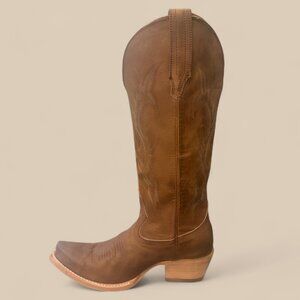 Freebird Tan Leather Heeled Boots
